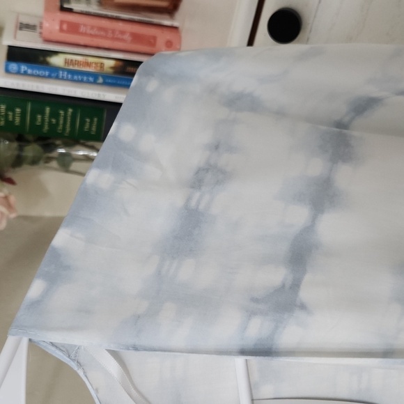 Steve Madden Cover Up Kimono Dusty Blue tie Die Lagenlook Coastal Vacation - Picture 6 of 7